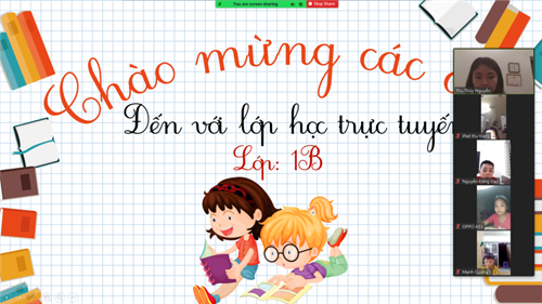 Lớp 1B học trực tuyến môn Toán ngày 14.05!